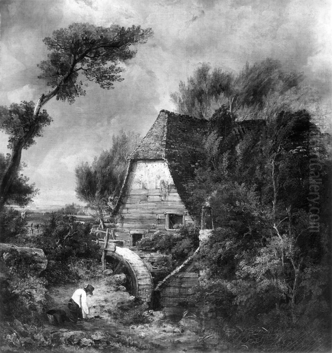 The Old Mill Oil Painting by John Constable