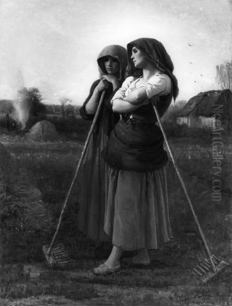 The Close of Day Oil Painting by Jules Breton