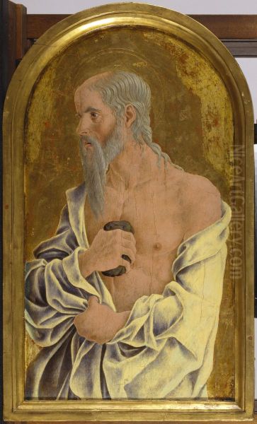 Saint Jerome in Penitence Oil Painting by Marco Zoppo