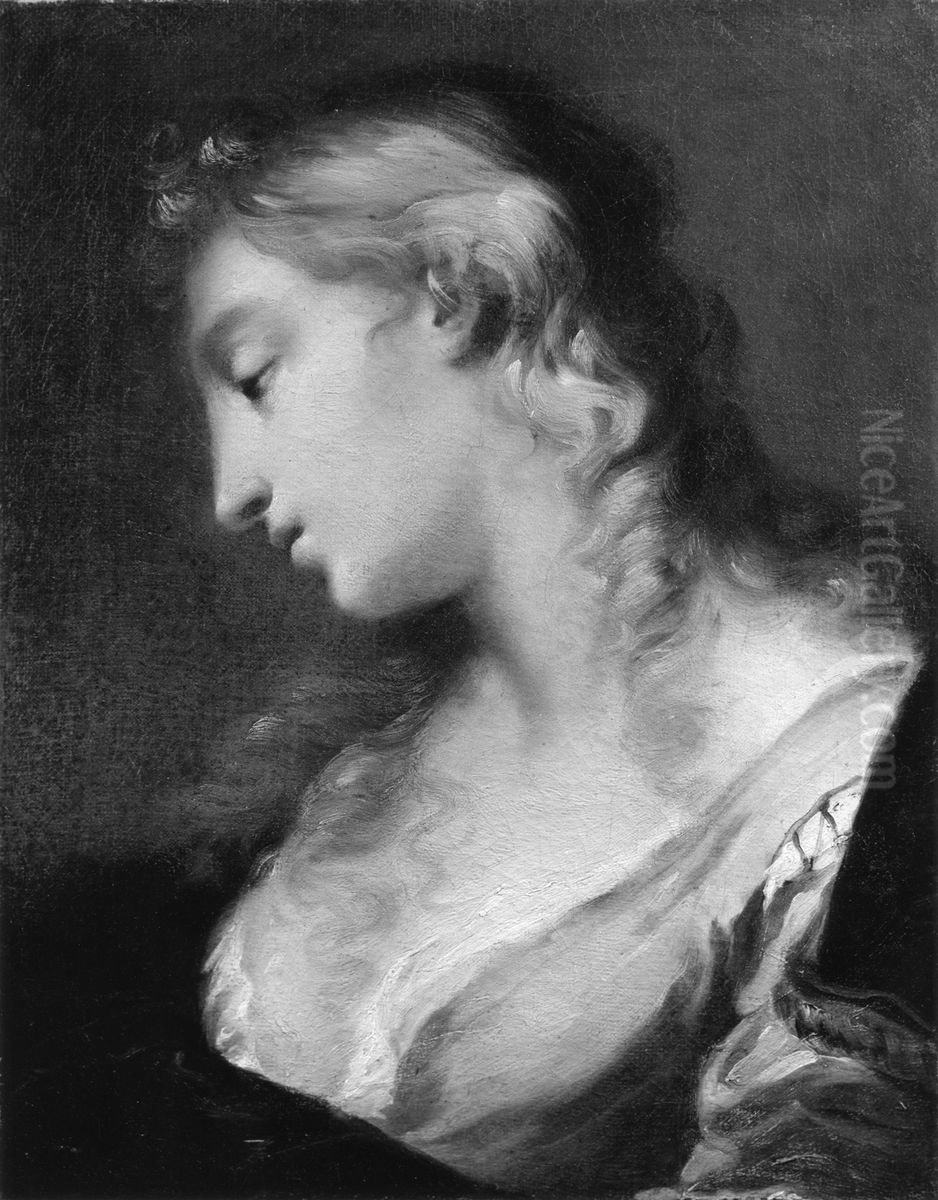 Half-Length Figure of a Woman Oil Painting by Michele Rocca