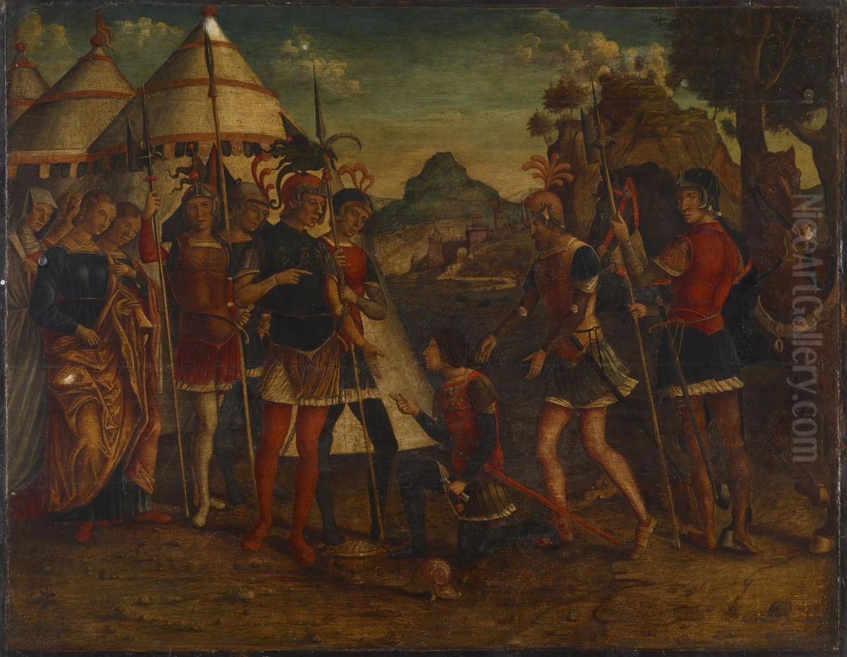 The Magnanimity of Scipio Oil Painting by Michele Da Verona