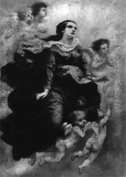 The Assumption Oil Painting by Narcisse Virgilio Diaz