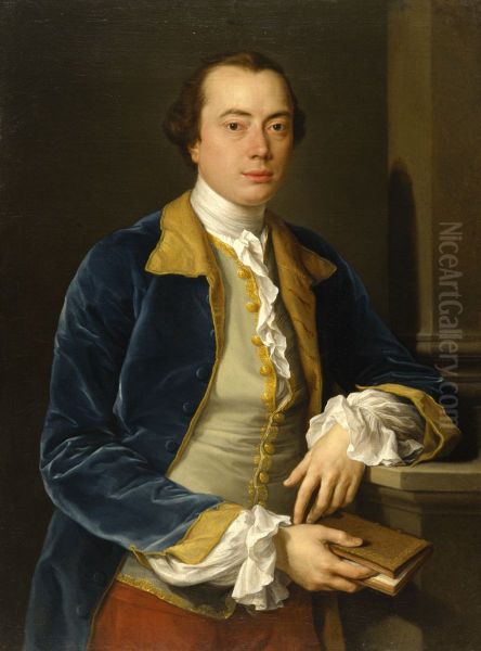 Portrait of Joseph Henry of Straffan Oil Painting by Pompeo Batoniand workshop