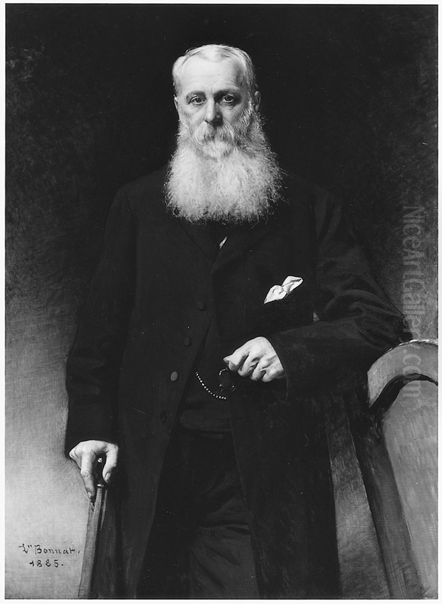 Portrait of George Aloysius Lucas Oil Painting by Leon Bonnat