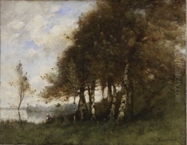 Landscape Oil Painting by Paul Desire Trouillebert