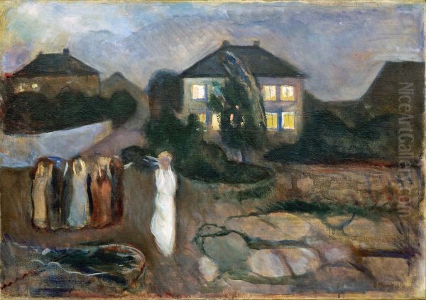 La tormenta Oil Painting by Edvard Munch