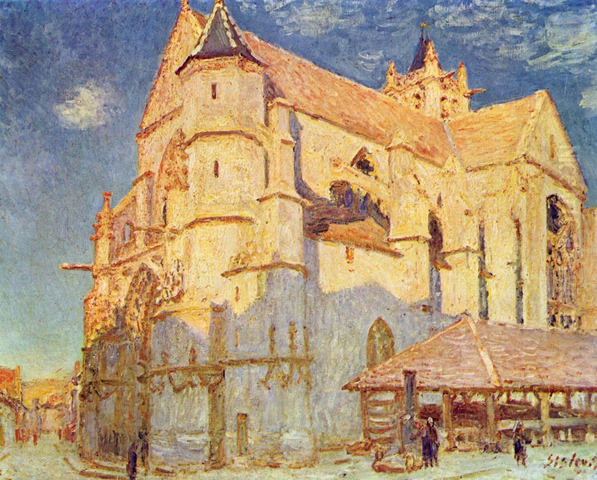 Kirche von Moret Oil Painting by Alfred Sisley