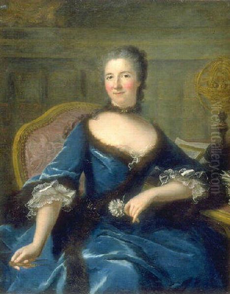 Portrait de Emilie Le Tonnelier de Breteuil, marquise du Chatelet Oil Painting by Marianne Loir