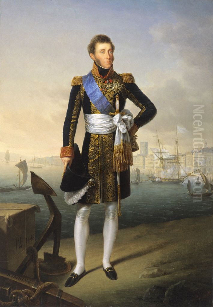 Portrait of the Duke of Angouleme Oil Painting by Francois Kinson