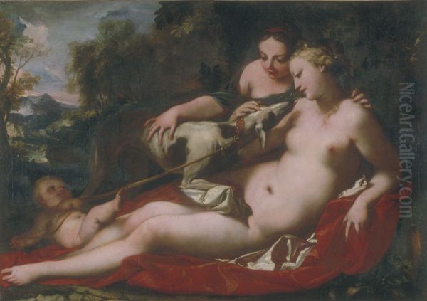Love Jealous of Fidelity Oil Painting by Antonio Bellucci