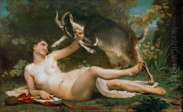 Bacchant Oil Painting by William-Adolphe Bouguereau