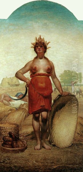 L'ete, Ceres Oil Painting by Jean-Francois Millet