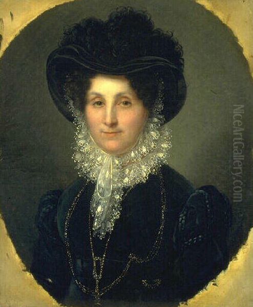 Portrait de la Comtesse Ravez Oil Painting by Francois Kinson