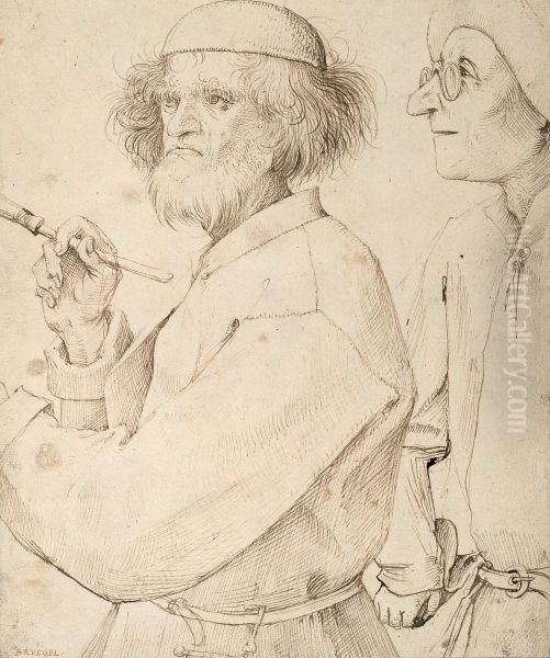 The Painter and the Buyer Oil Painting by Pieter Brueghel the Elder