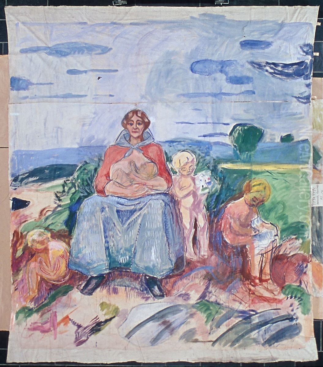 Middle Part Oil Painting by Edvard Munch