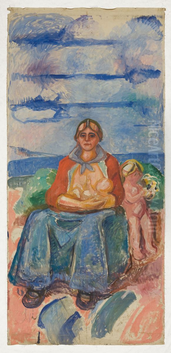 Middle Part Oil Painting by Edvard Munch