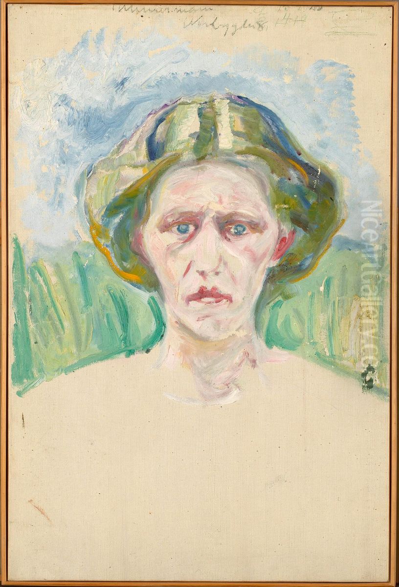 Portrait Study Oil Painting by Edvard Munch