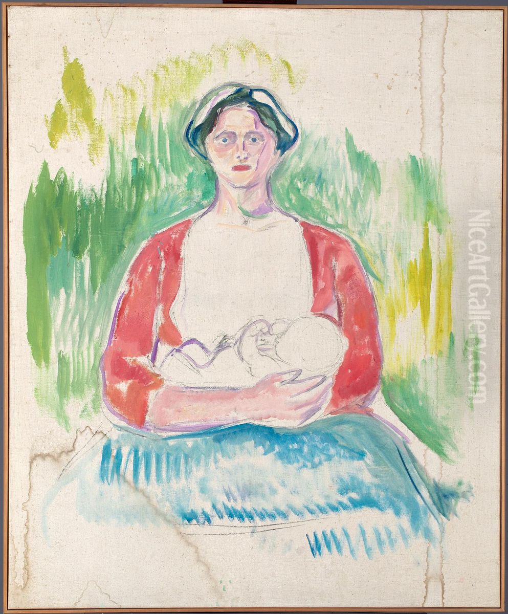 Study Oil Painting by Edvard Munch Study Oil Painting by Edvard Munch