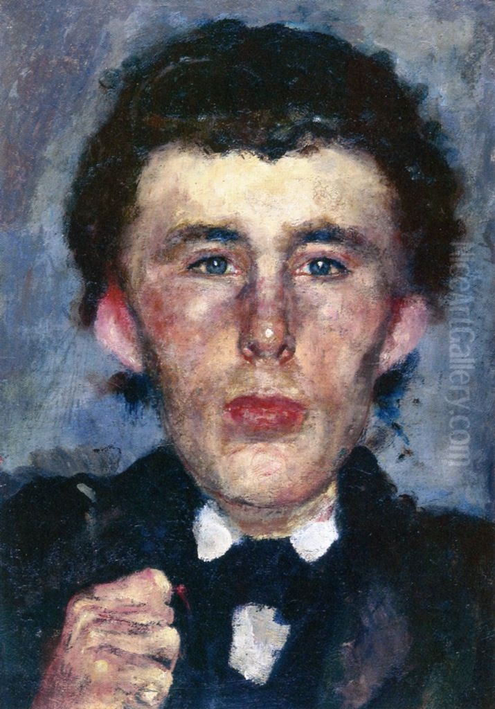 Andreas Munch Oil Painting by Edvard Munch