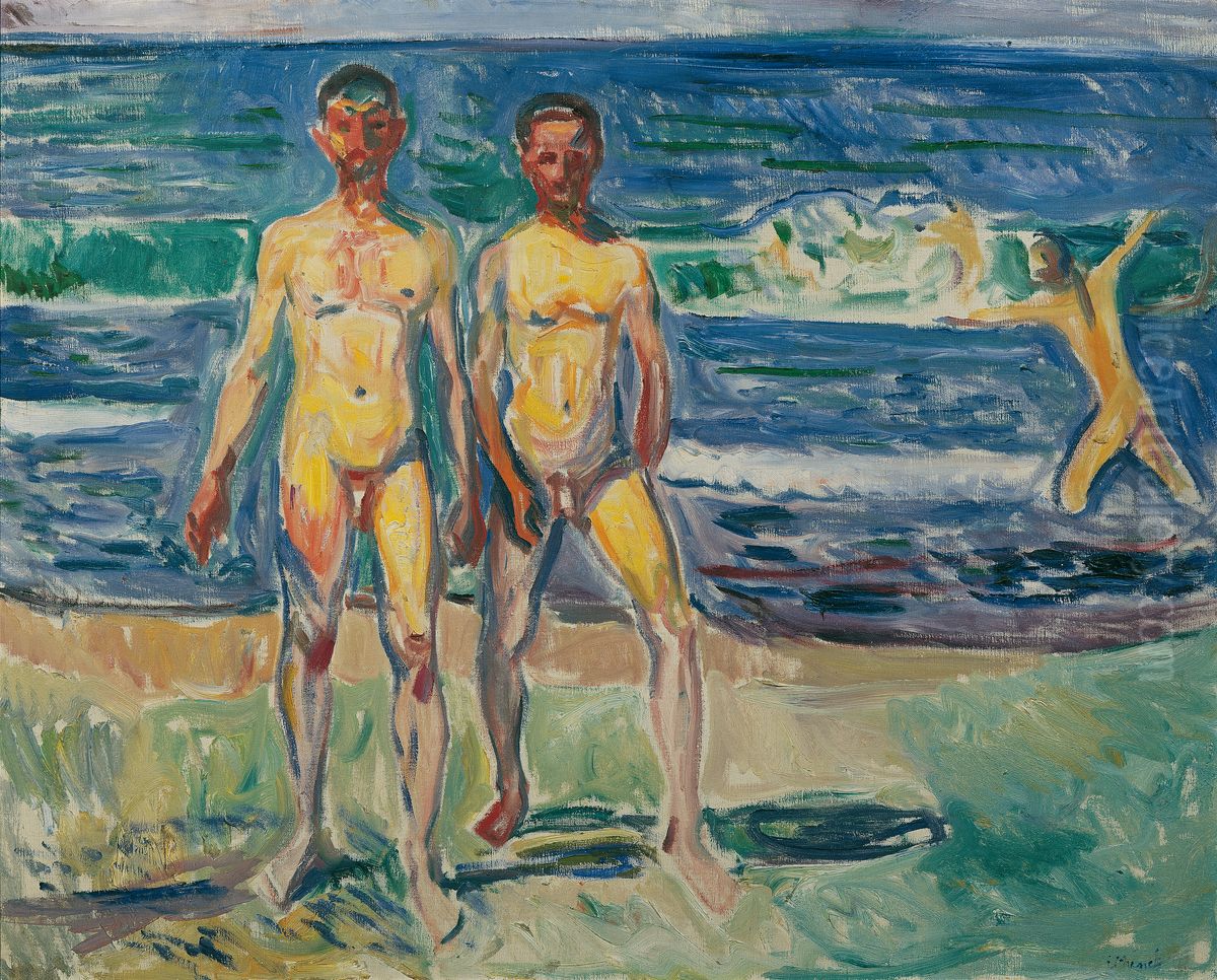 Manner am Meer Oil Painting by Edvard Munch