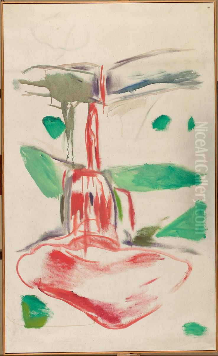 Blood Waterfall Oil Painting by Edvard Munch