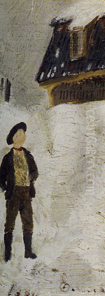 Boy in Snow Oil Painting by Edvard Munch Boy in Snow Oil Painting by Edvard Munch