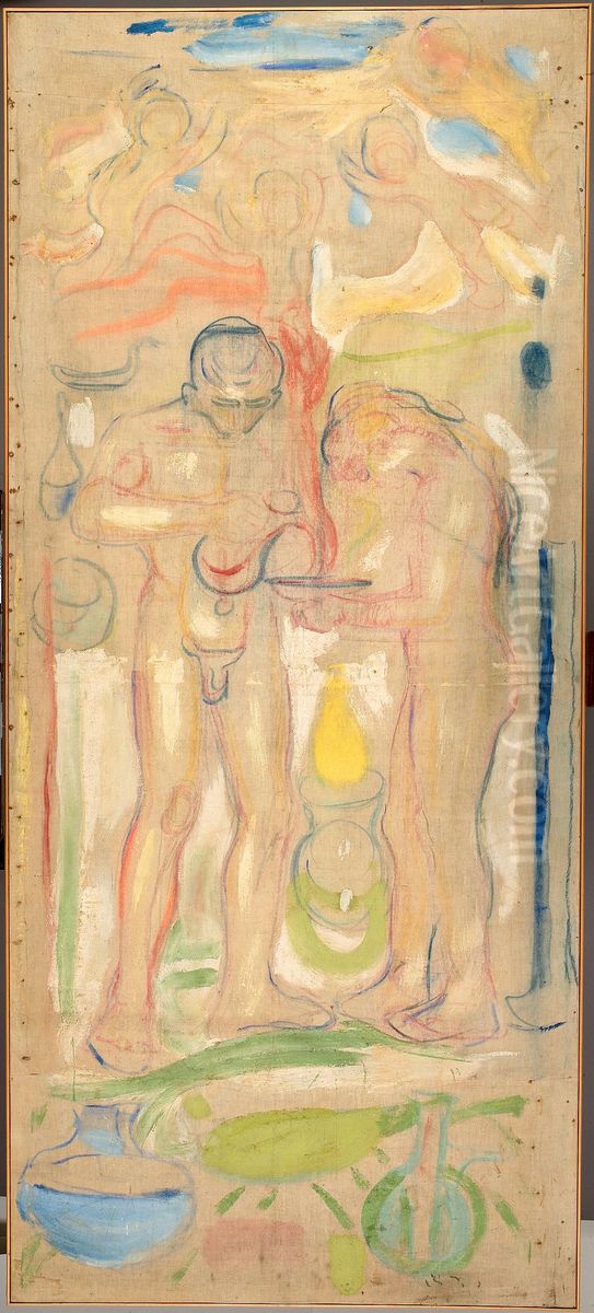 Chemistry Oil Painting by Edvard Munch Chemistry Oil Painting by Edvard Munch