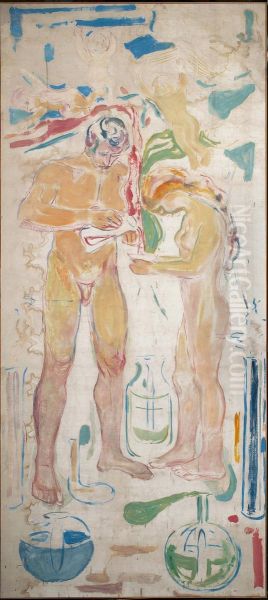 Chemistry Oil Painting by Edvard Munch