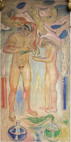 Chemistry Oil Painting by Edvard Munch