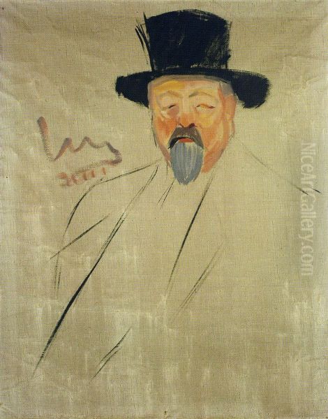 Christen Sandberg Oil Painting by Edvard Munch