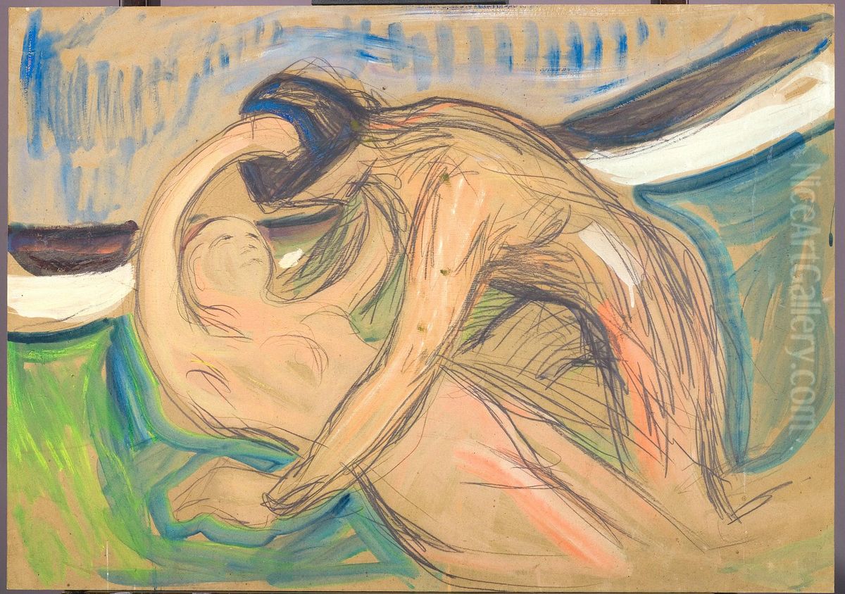 Cupido Oil Painting by Edvard Munch