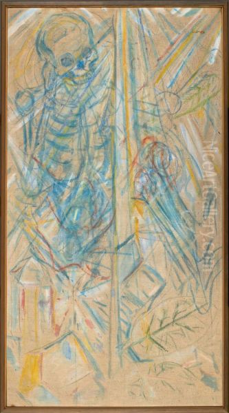 Death and Crystallization Oil Painting by Edvard Munch