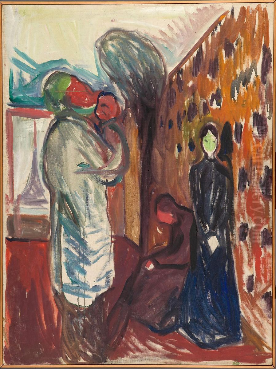 Death Chamber Oil Painting by Edvard Munch