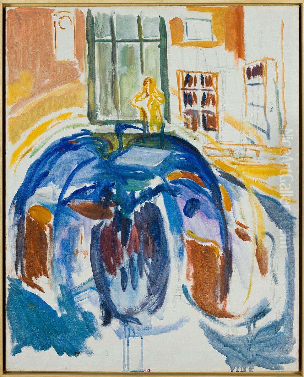 Disturbed Vision Oil Painting by Edvard Munch