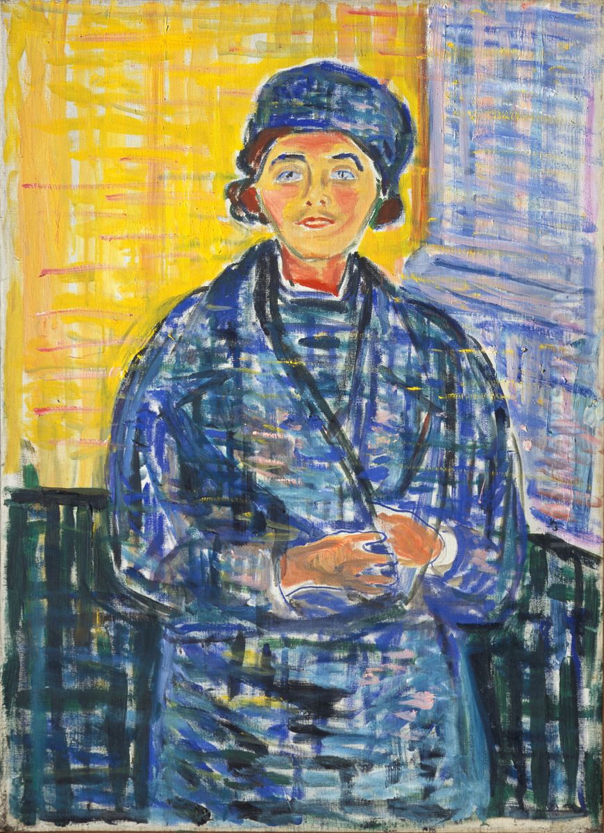 Ebba Ridderstad Oil Painting by Edvard Munch