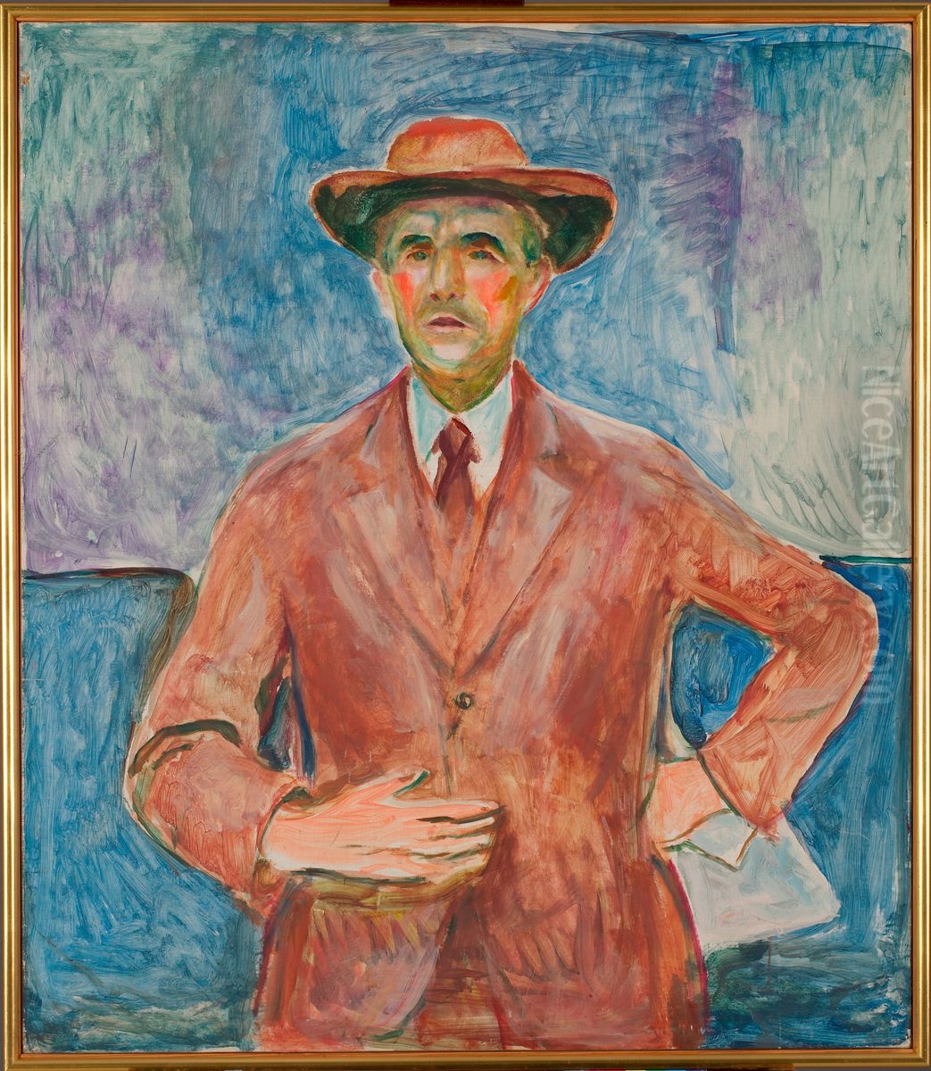 Eberhard Grisebach Oil Painting by Edvard Munch