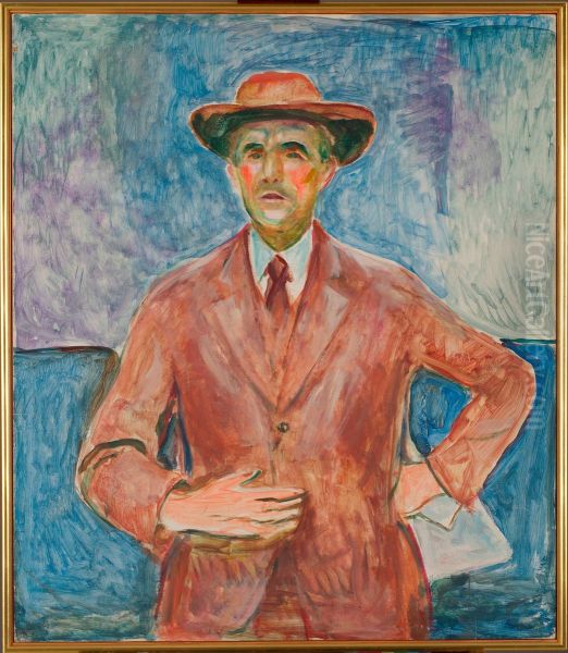 Eberhard Grisebach Oil Painting by Edvard Munch