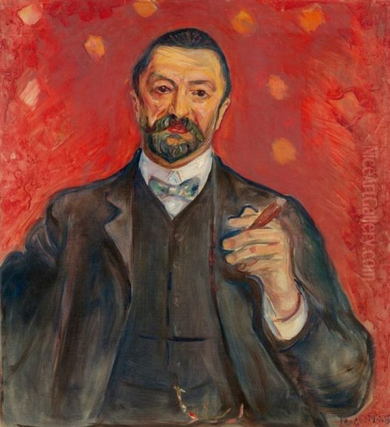 Felix Auerbach Oil Painting by Edvard Munch