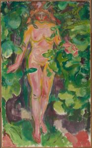 Female Nude in the Woods
