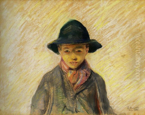 Fisherboy from Nice Oil Painting by Edvard Munch