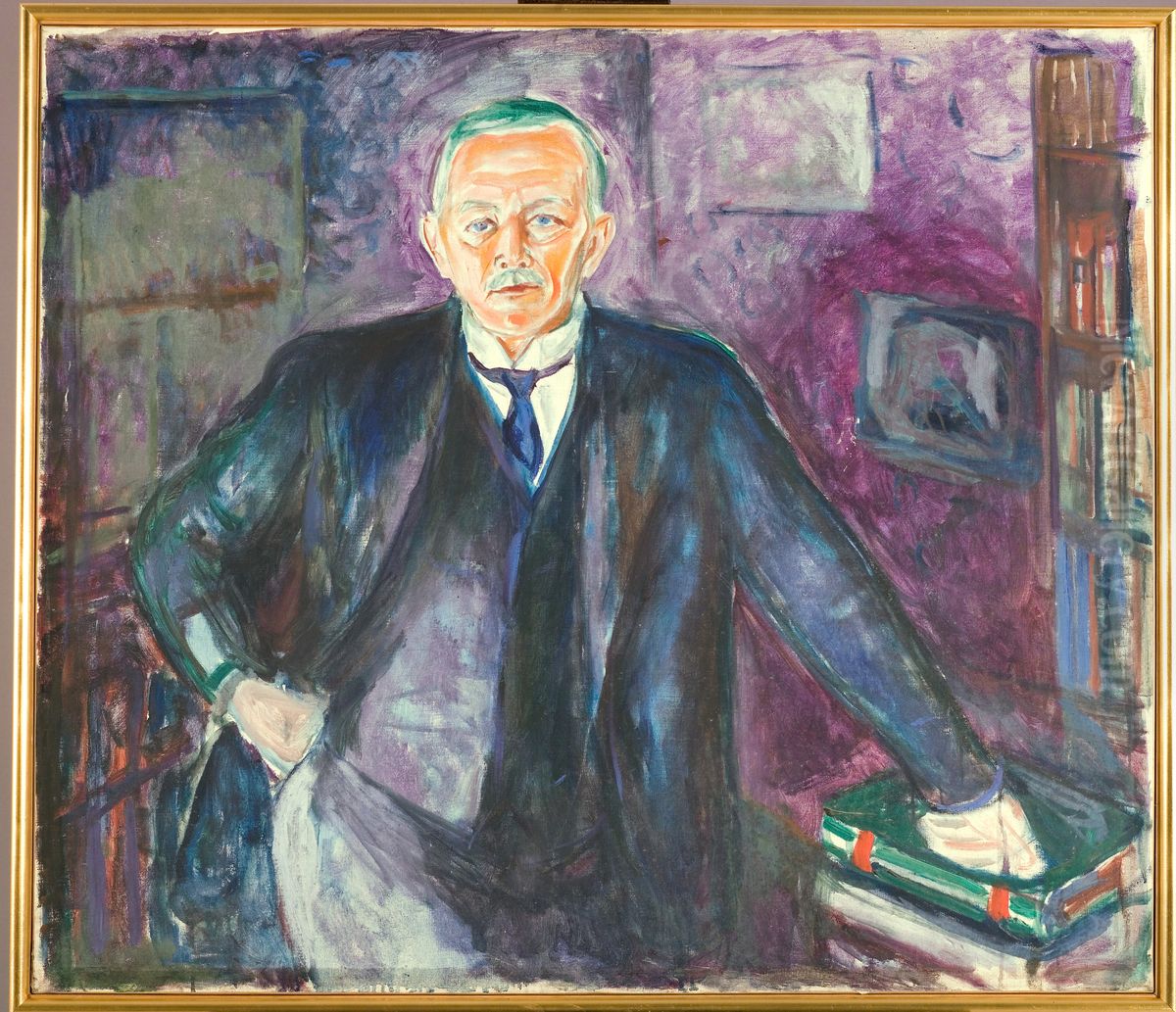 Fredrik Stang Oil Painting by Edvard Munch