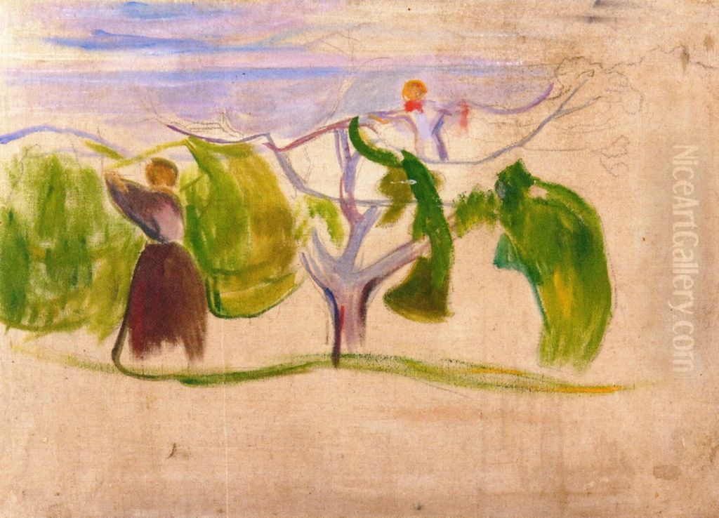Fruit harvest Oil Painting by Edvard Munch