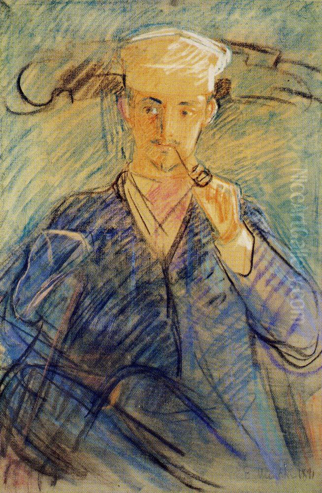Helge Rode Oil Painting by Edvard Munch