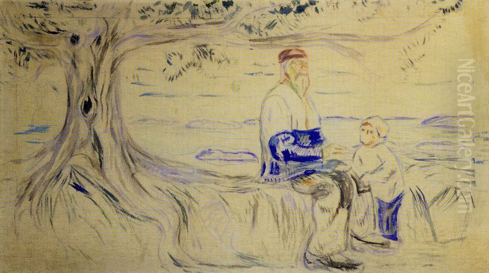 History Oil Painting by Edvard Munch