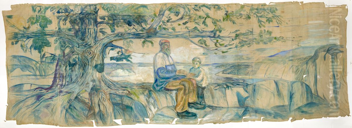 History Oil Painting by Edvard Munch History Oil Painting by Edvard Munch