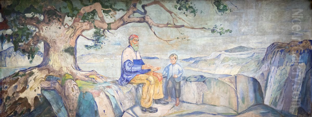 Historien Oil Painting by Edvard Munch