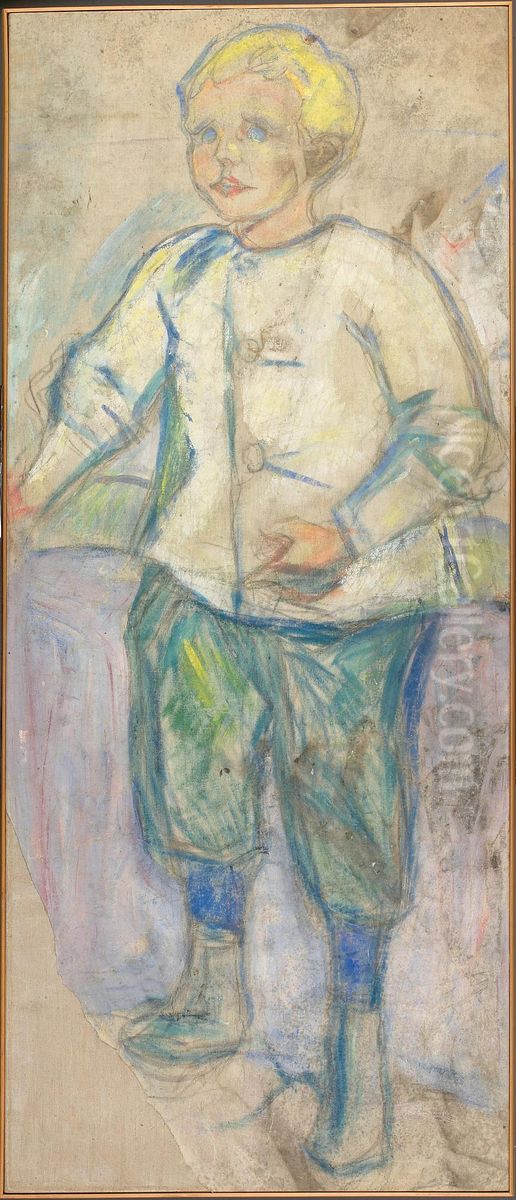 Study for the Boy Oil Painting by Edvard Munch