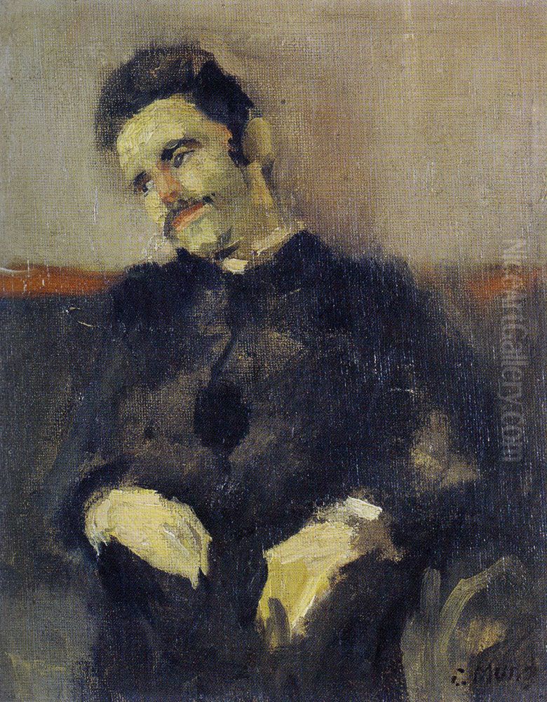 Hjalmar Borgstrom Oil Painting by Edvard Munch
