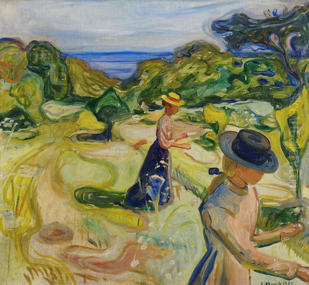 In the Garden Oil Painting by Edvard Munch
