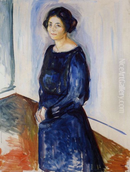 Inger Barth Oil Painting by Edvard Munch